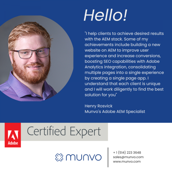 Henry Rossick - certified Expert