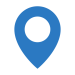 blue locator pin icon