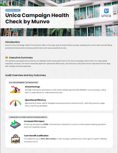 Unica Campaign Health Check case study preview